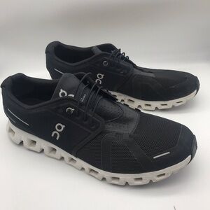On Cloud 5 Mens 12M Black/White Training Running Athletic Sneakers Shoes